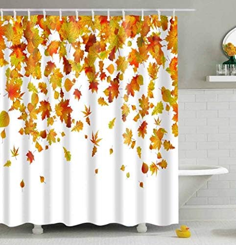 Mantto Canadian Smoky Mountain Cliff Outdoor Idyllic Photo Art Shower Curtain, National Parks Home Decor Curtain, Waterproof Polyester Fabric Bathroom Shower Curtain with Hooks 72" x 72"