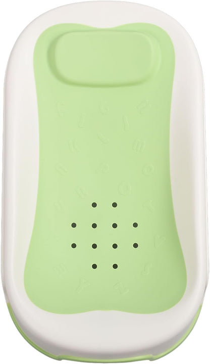 Baby Bather, Clean Rinse Baby Bather with Mesh Holes Non Slip Infant Bathtub Support Newborn Shower Stand for Use on the Counter, in the Sink or in the Bathtub 29.5 X 52cm / 11.6