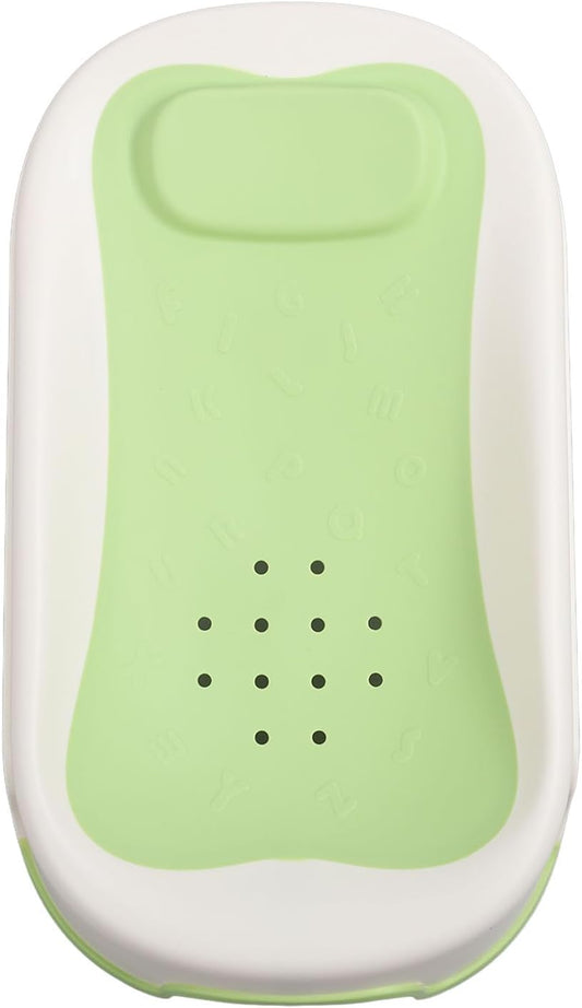 Baby Bather, Clean Rinse Baby Bather with Mesh Holes Non Slip Infant Bathtub Support Newborn Shower Stand for Use on the Counter, in the Sink or in the Bathtub 29.5 X 52cm / 11.6