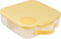 b.box 5-Compartment bento Style Lunch Box for Kids, Toddlers, Childrens, BPA-Free Food Storage Container with Cooler Pack, ON-The-GO Food Box with Handles Included Custom Divider, Lemon Twist