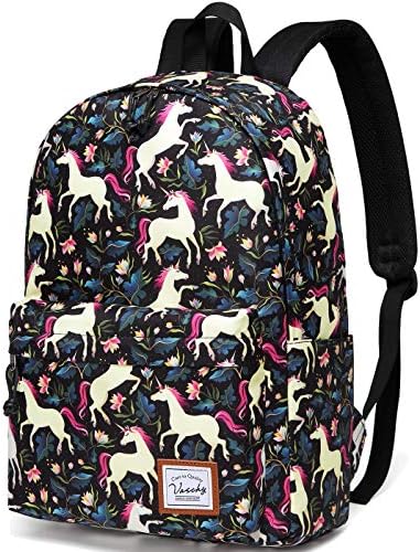 VASCHY Lightweight School Backpack for Women with Sleeve for 14" Laptop