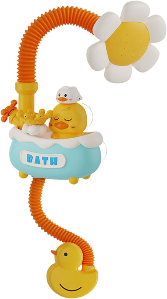 Babies Bath Shower Head Sprayer,Flexible Kids Shower Head Bathtub Shower Head | Sunflower Bath Shower Head Babies Bath Accessories for Boys Girls