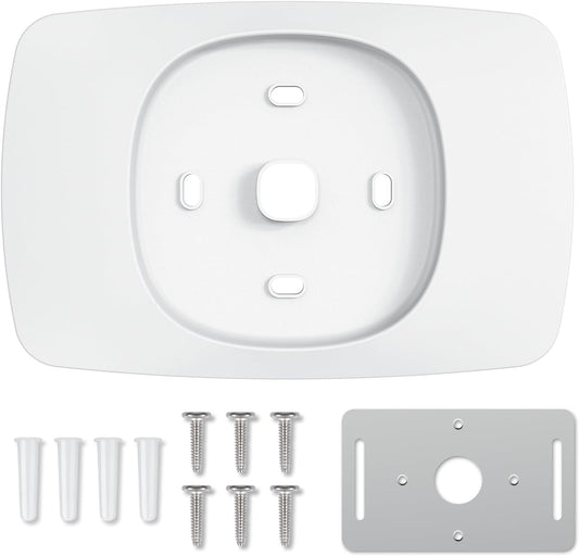 AUURIO Thermostat Wall Plate Compatible with 2025 Smart Thermostat Essential Trim Kit Increased Decorative Coverage Stylish Programmable WiFi Thermostat Accessory Trim Plate Easy Installation