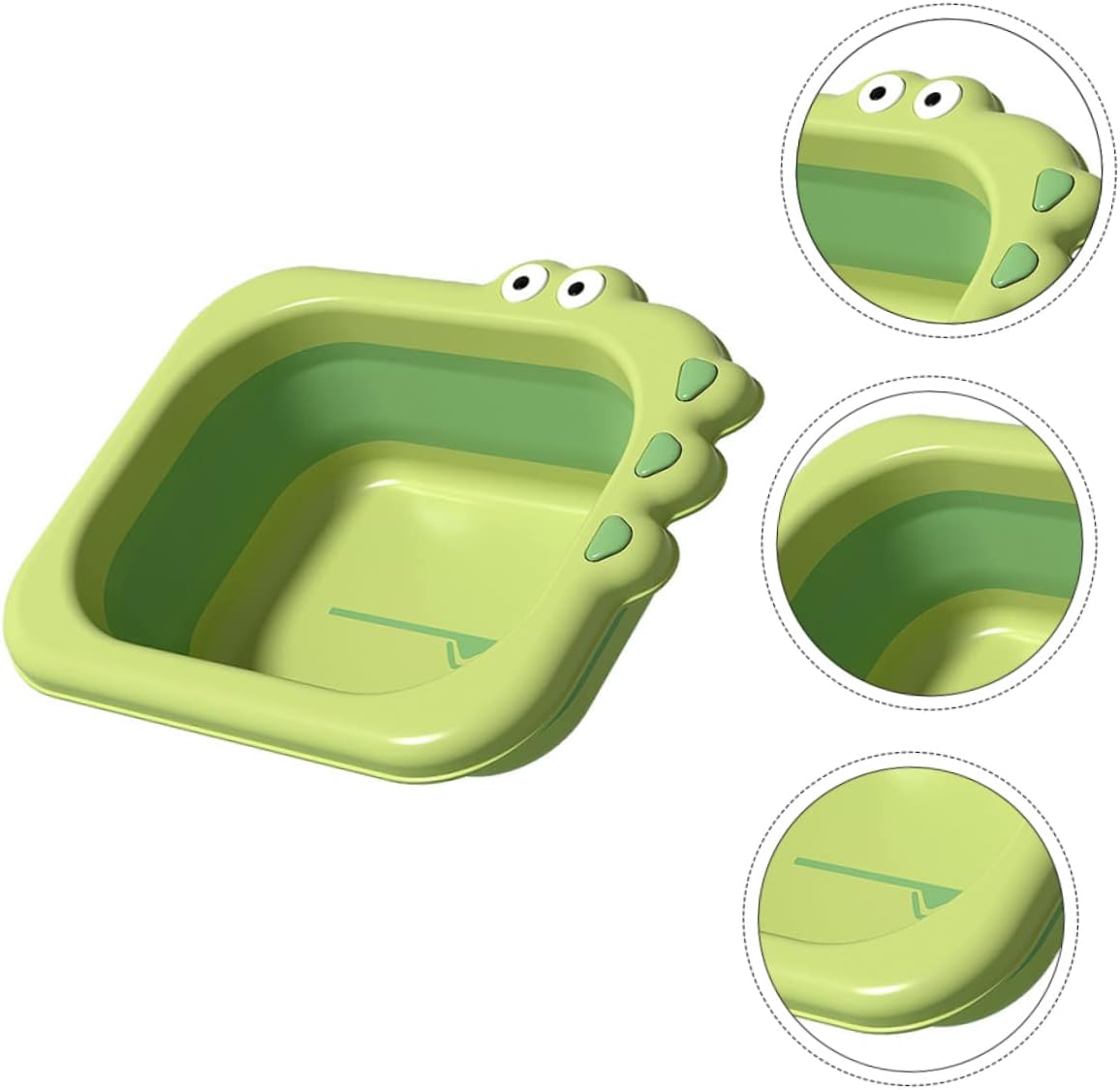 GARVALON Baby Bath Foldable Tub Newborn Shower Present Collapsible Wash Basin for Baby Safe Infant Washbas