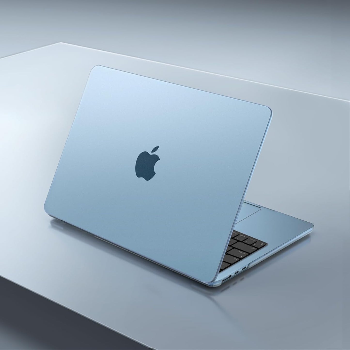 MOSISO Compatible with MacBook Air 13 inch Case 2025 2024 2023 2022 M4 A3240 M3 A3113 M2 A2681, Plastic Hard Shell&Keyboard Cover&Screen Film&Pouch for MacBook Air 13.6 inch Case, Crystal Clear