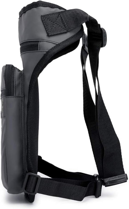 Motorcycle Drop Leg Bag Nylon Waist Pack for Men Women Travel Hiking Tactical Cycling Bike Ride Riding Crossbody Shoulder Fanny Pouch