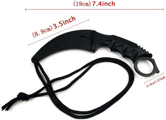 2 pieces Fixed Blade Knife,Fixed Raptor Claw Knife,Stainless Steel Fixed Blade Tactical Knife with Sheath and Cord,for Work Camping Hiking Fishing Outdoor - PuriLite