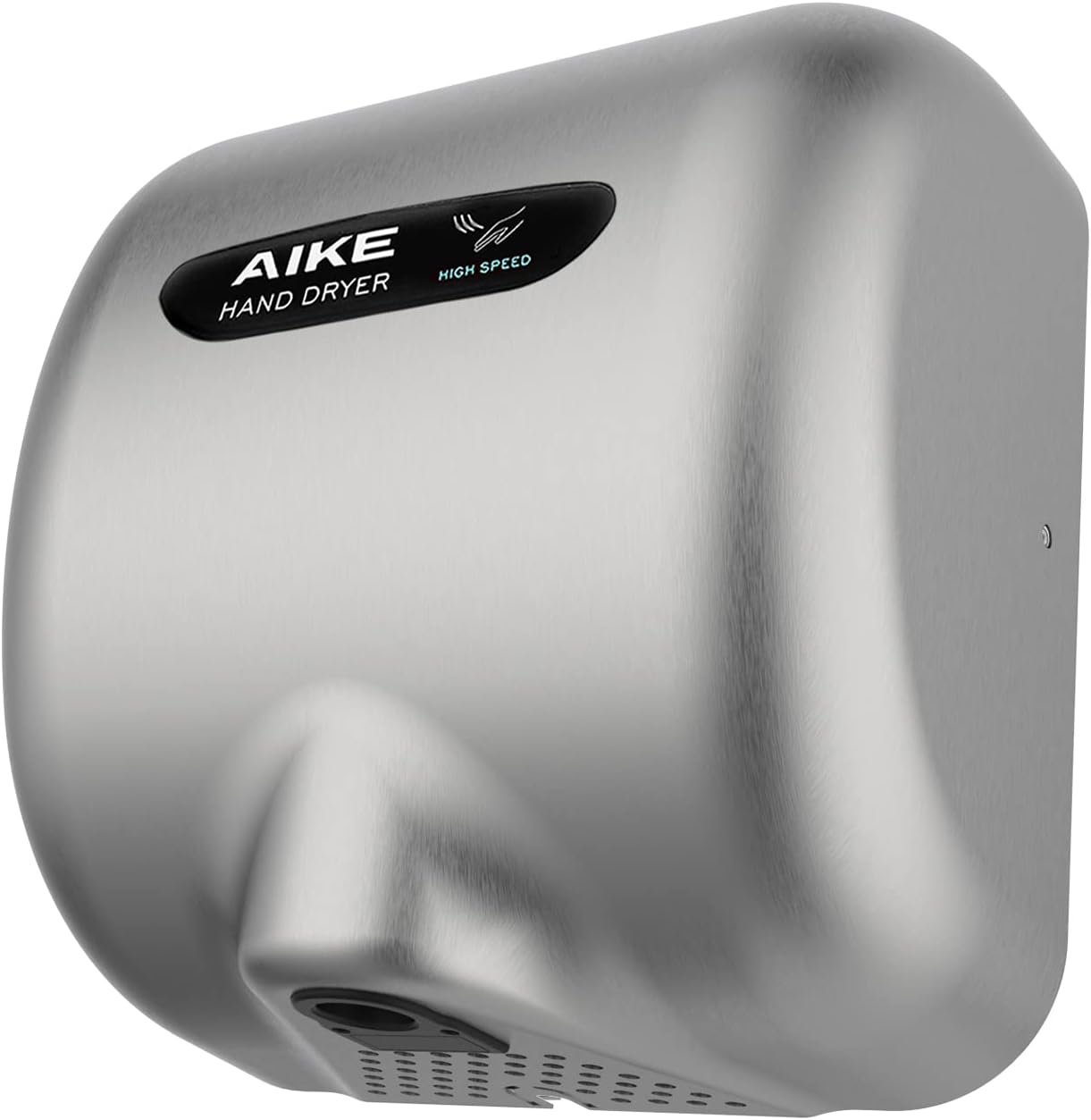 AIKE Surface Mounted High Speed Commercial Hand Dryer CUL Approved 120V 1500W, Brushed Stainless Steel Finish Model AK2800B