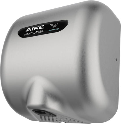 AIKE Surface Mounted High Speed Commercial Hand Dryer CUL Approved 120V 1500W, Brushed Stainless Steel Finish Model AK2800B