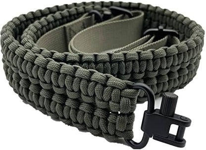 VVAAGG Two-Point Sling with Swivel, Non-Slip Paracord Sling with Adjustable Length Strap