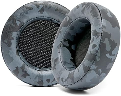WC Upgraded Replacement Earpads for Corsair Virtuoso RGB Wireless Gaming Headset Made by Wicked Cushions | Improved Durability, Thickness, Softer Leather, and Sound Isolation | (Geo Grey)