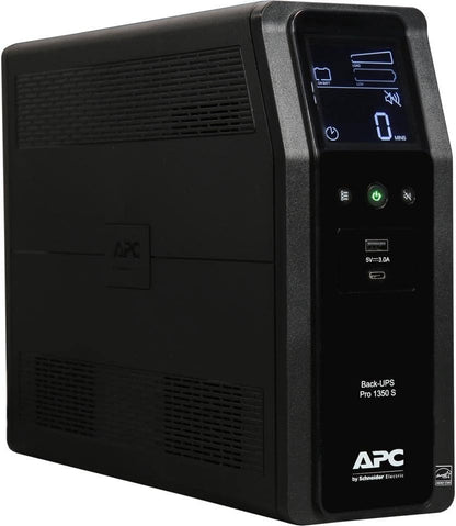 APC BR1000MS Sine Wave UPS Battery Backup & Surge Protector, 1000VA, Backups Pro, Black