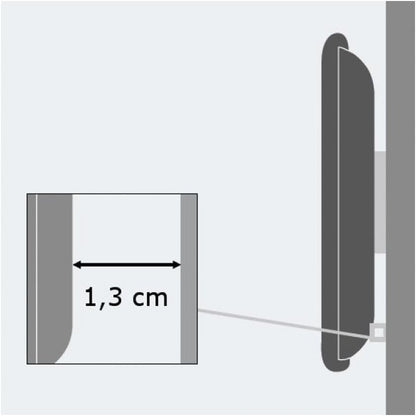 Techly Ultra Slim Fixed TV Wall Mount- 40-65in