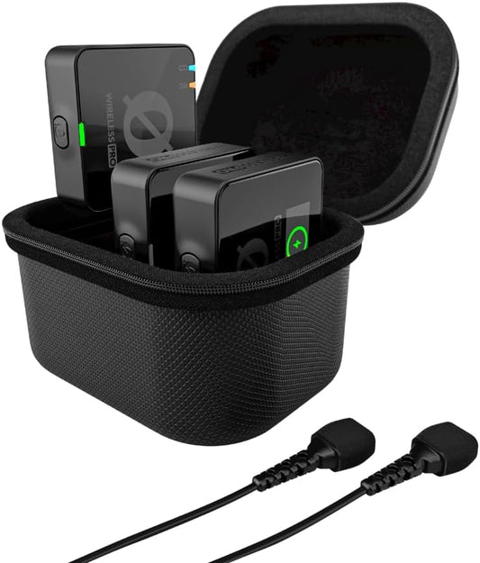 RODE Wireless PRO | Timecode, 32-bit Float On-board Recording, 2 Lavalier Microphones, Smart Charge Case, For Filmmaking and Content Creation