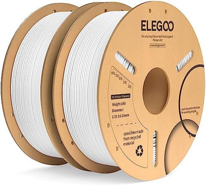 ELEGOO PLA+ Filament 1.75mm Black 4KG, PLA Plus 3D Printer Filament, Dimensional Accuracy +/- 0.02 mm, Tough & High Strength, Fit for Most FDM Printers(1KG/Spool, 2.2 lbs)