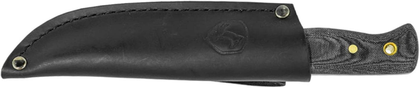 Condor Tool & Knife Bushlore 4.375-Inch Drop Point Blade, Handle with Leather Sheath, Plain