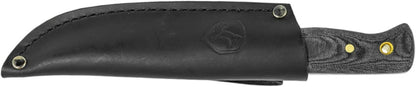 Condor Tool & Knife Bushlore 4.375-Inch Drop Point Blade, Handle with Leather Sheath, Plain