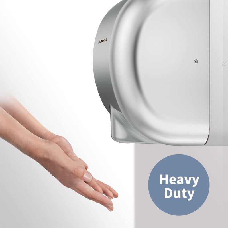 AIKE Surface Mounted High Speed Commercial Hand Dryer CUL Approved 120V 1500W, Brushed Stainless Steel Finish Model AK2800B