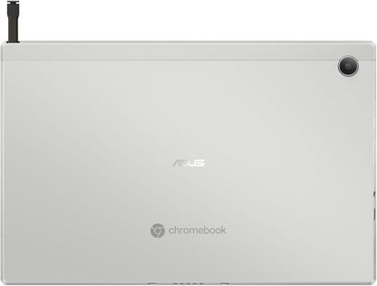 ASUS Chromebook CM30 Detachable Laptop, 10.5" 1920x1200 Display, MediaTek™ Kompanio 520, 8GB RAM, 128GB eMMC Storage, Garaged Stylus, ChromeOS, Fog Silver, CM3001DM2A-AS01TS-CB
