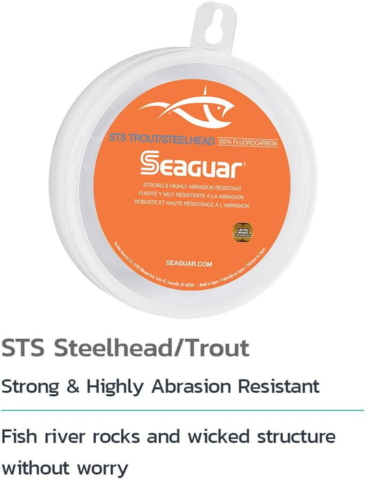 Seaguar STS Trout/Steelhead Fluorocarbon Leader Fishing Line - PuriLite