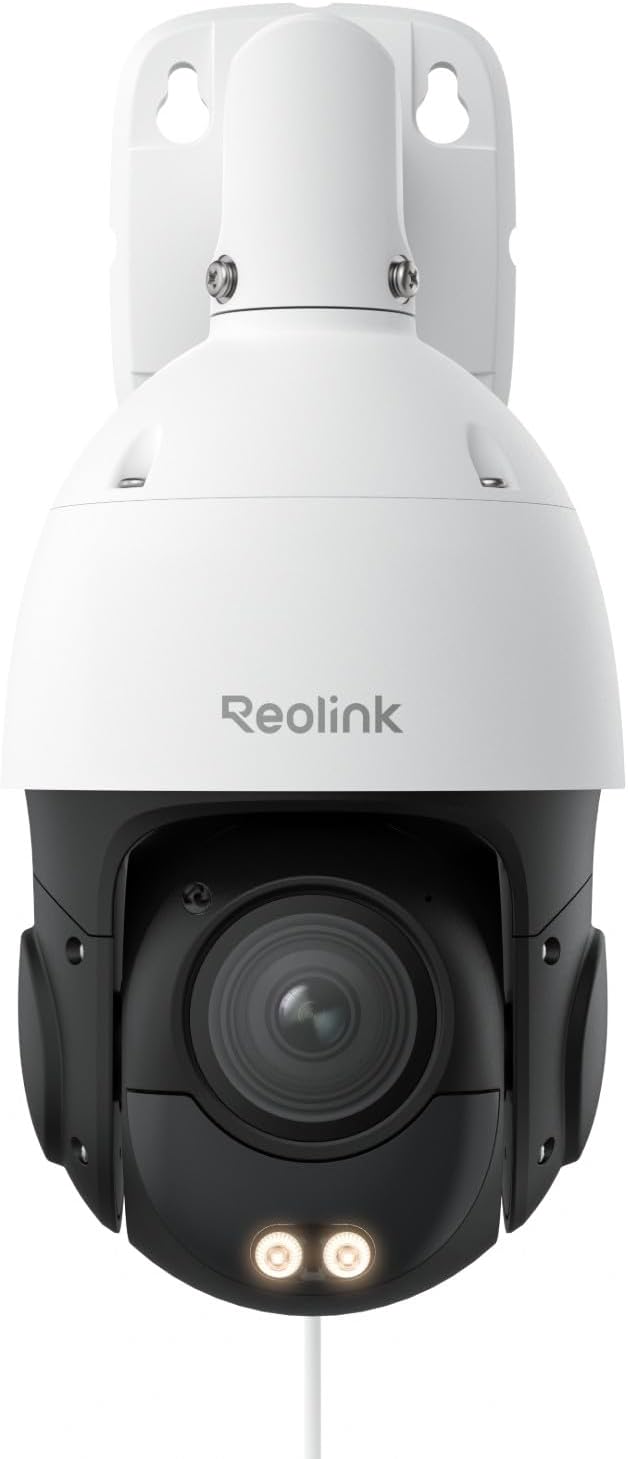 REOLINK Smart 4K/8MP UHD PTZ Dome Security Camera with16X Optical Zoom, Spotlights Color Night Vision, Person/Vehicle/Animal Detection, 2 Way Talk, 24/7 Recording, RLC-823S2