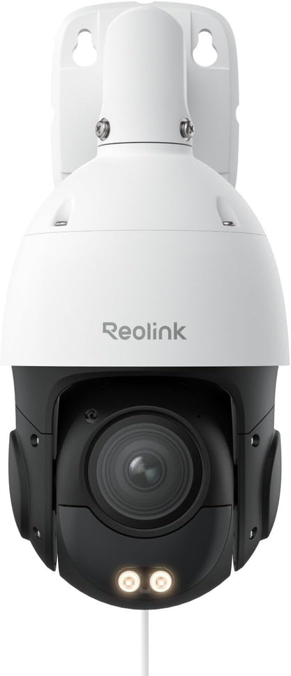 REOLINK Smart 4K/8MP UHD PTZ Dome Security Camera with16X Optical Zoom, Spotlights Color Night Vision, Person/Vehicle/Animal Detection, 2 Way Talk, 24/7 Recording, RLC-823S2