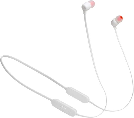JBL Tune 125BT Wireless in-Ear Bluetooth Headphones, 16 Hour Playtime - White
