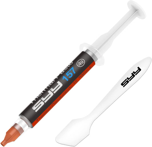 Thermal Paste, SYY 4G with Toolkit CPU Paste Thermal Compound Paste Heatsink for IC/Processor/CPU/All Coolers, Carbon Based High Performance, Thermal Interface Material