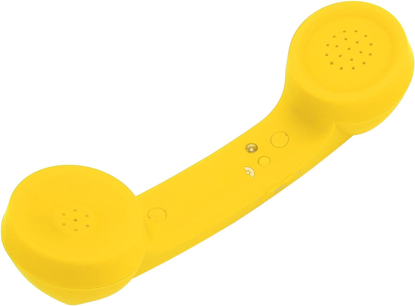 Qiilu Retro Telephone Handset for Mobile Phones - Rechargeable Radiation Proof Handset Receiver with USB Charging (Red)