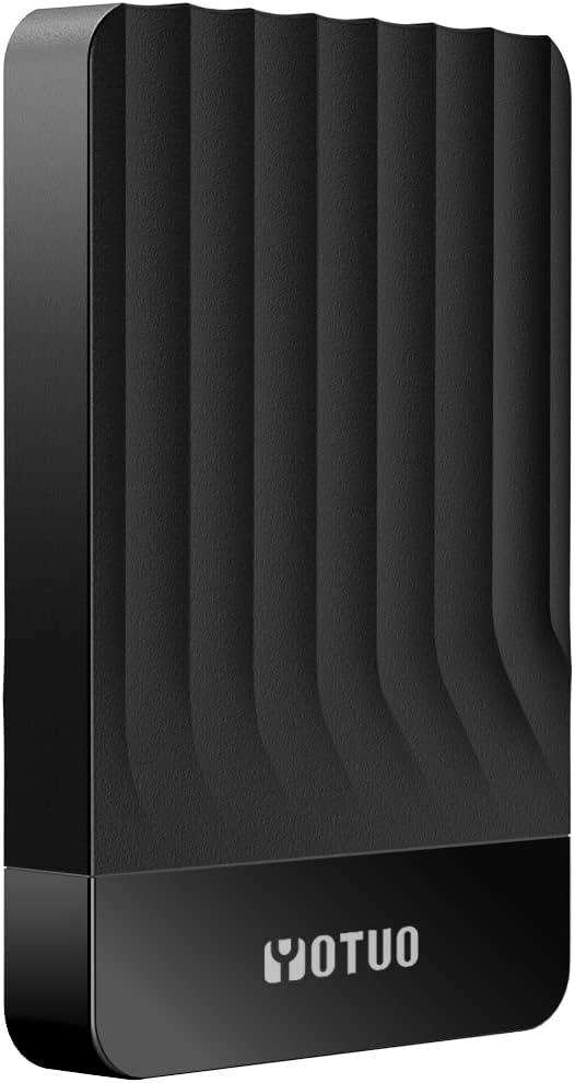 YOTUO 320GB External Hard Drive, Portable Storage Expansion HDD, USB 3.0 & USB-C for PC, Mac, Desktop, Laptop, Smartphone, PS4, Xbox One, Xbox 360, Office & Game, Black