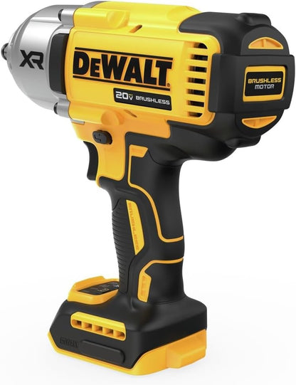 DEWALT 20V MAX XR Impact Wrench, 1/2 In Cordless, High Torque, 4 Speed Precision Mode, Tool Only (DCF900B)