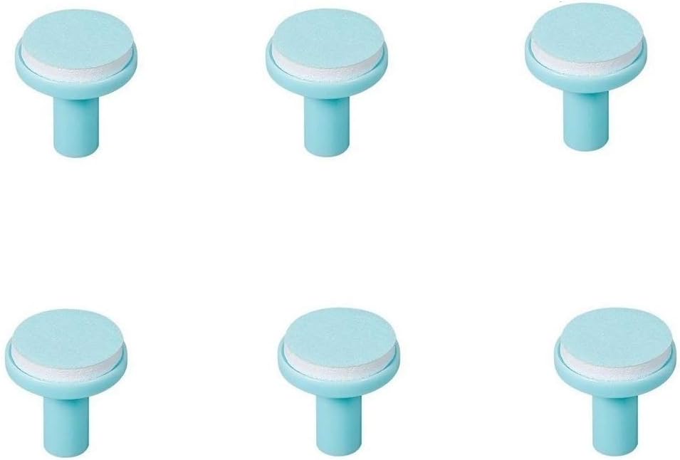 Baby Nail Trimmer Replacement Pads - Jaybva 6PCS Grinding Heads Polish Disc for Standard Electric Nail File Clippers and Cutter Kit Blue Pads for Children 6 Months Up