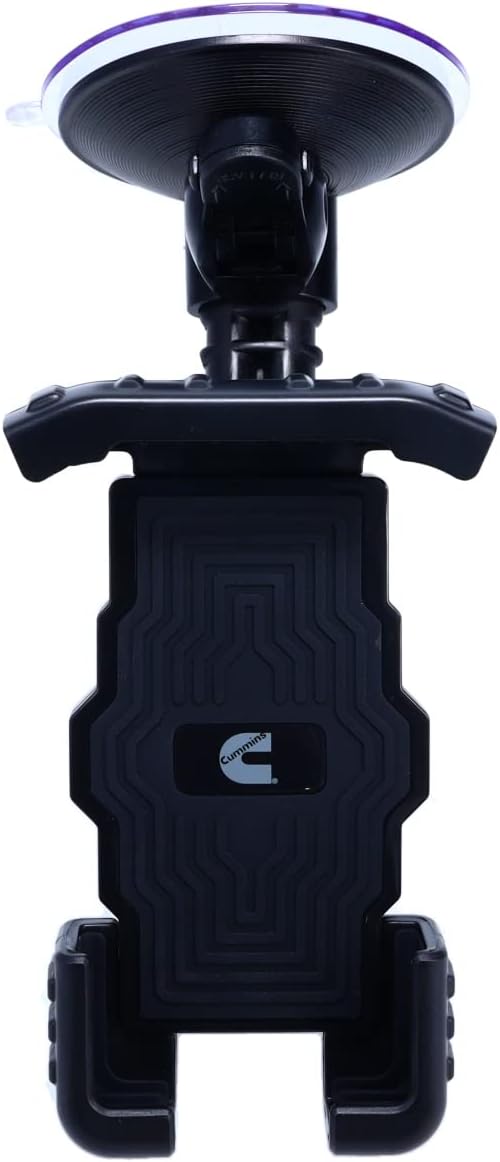 Cummins Windshield Phone Mount CMNWSPH - Suction Cup Phone Holder for Car or Truck Window or Dash Universal Fit - Black