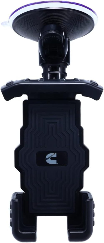 Cummins Windshield Phone Mount CMNWSPH - Suction Cup Phone Holder for Car or Truck Window or Dash Universal Fit - Black