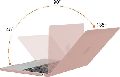 MOSISO Compatible with MacBook Air 13 inch Case 2025 2024 2023 2022 M4 A3240 M3 A3113 M2 A2681, Plastic Hard Shell&Keyboard Cover&Screen Film&Pouch for MacBook Air 13.6 inch Case, Crystal Clear