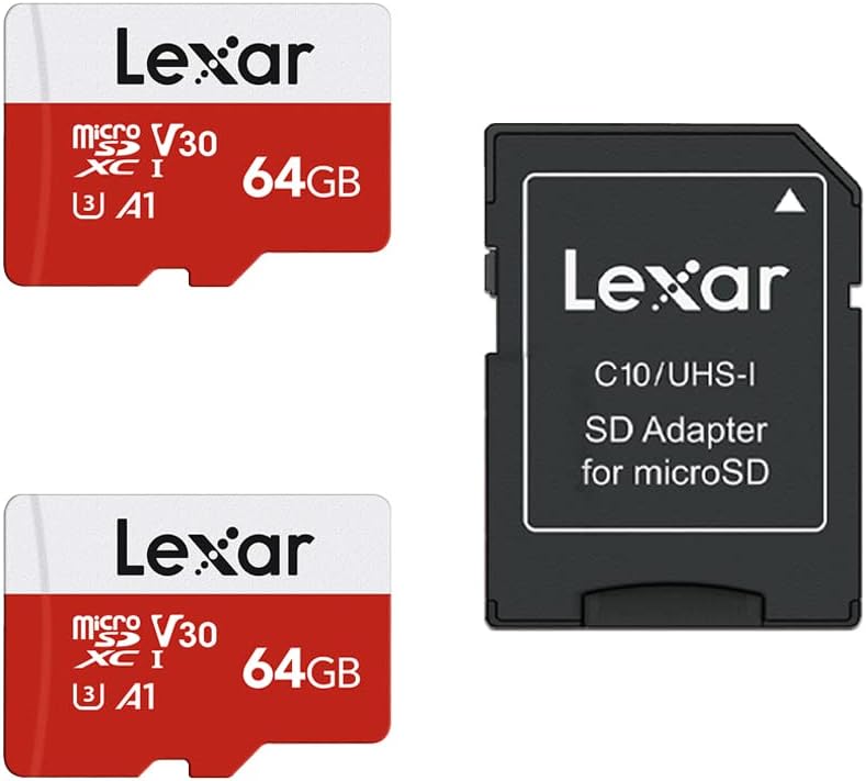 Lexar 128GB Micro SD Card, microSDXC UHS-I Flash Memory Card with Adapter - Up to 100MB/s, A1, U3, Class10, V30, High Speed TF Card