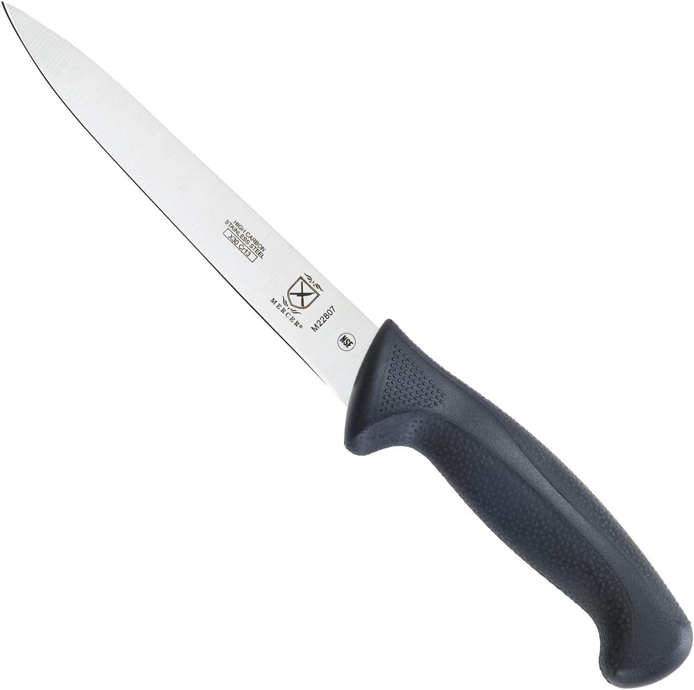 Mercer Culinary M23860 Millennia Black Handle, 8.5-Inch Narrow, Fillet Knife