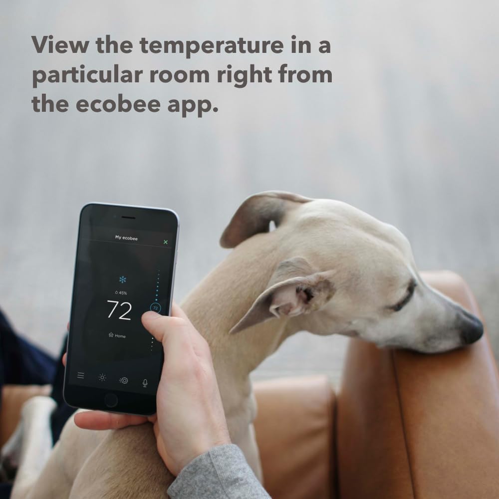 ecobee Smart Sensor 2 Pack - Comfort, Security, Energy Savings - Smart Home - Compatible with ecobee Thermostats