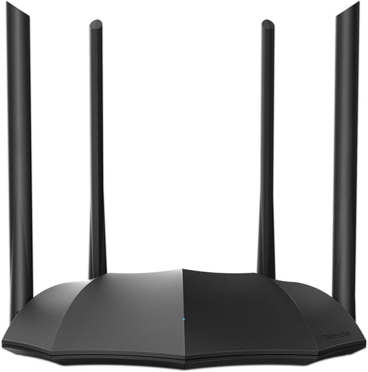 Tenda AC1200 Gigabit WiFi Router AC8 – Dual Band Router for Wireless Internet, 3 x GE Ports, 4x6dBi Antennas, MU-MIMO, IPv6, Guest WiFi, Access Point Mode, Long Range Coverage(2024 New Version)