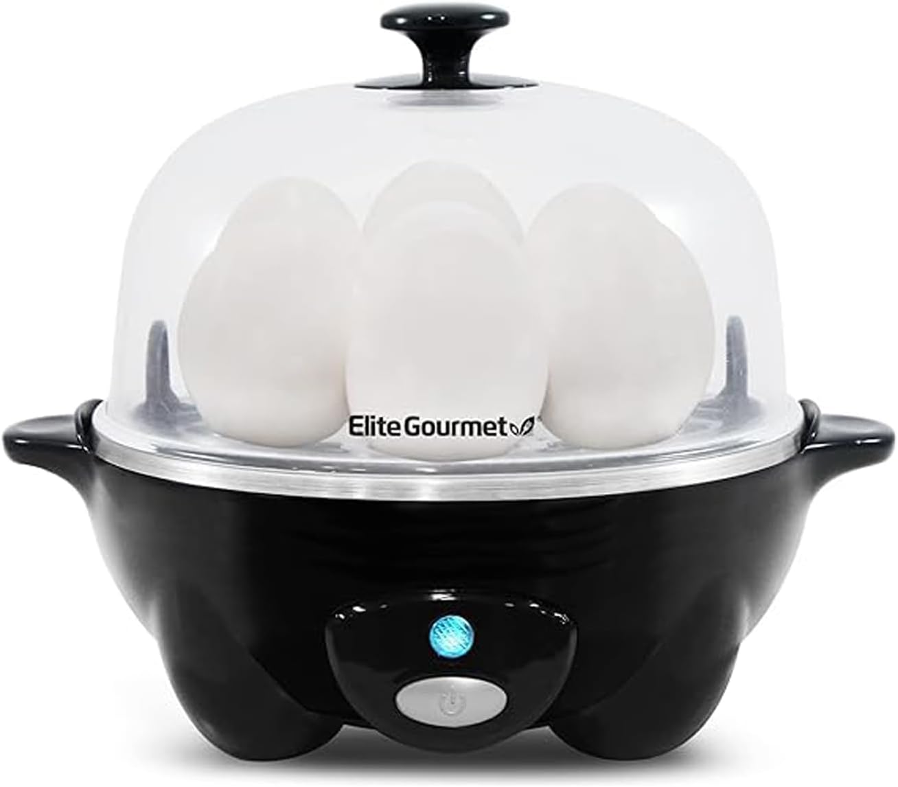 Elite Gourmet ESM-2207SS# Stainless Steel Sandwich Panini Maker Grilled Cheese Machine Tuna Melt Omelets Non-stick Cooking Surface, 2 Slice, 750 Watts, Stainless Steel
