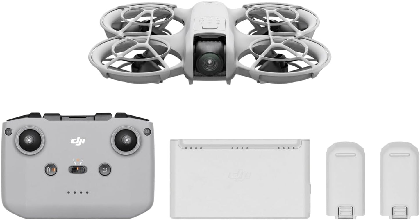 DJI Mini 4K Camera Drone Combo, Drone with 4K UHD Camera for Adults, Under 249 g, 3-Axis Gimbal Stabilization, 10km Video Transmission, Auto Return, 2 Batteries for 62-Min Max Flight Time, QuickShots
