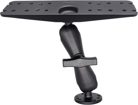 WINDFRD 1.5" Ball Fish Finder Mount for 9" to 12" Large Fishfinder, Marine Electronic Depth Finder Mount with C Size Ball, Compatible with Garmin, Lowrance, Humminbird and More