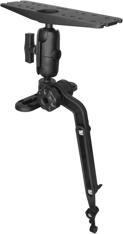 Strg Fish Finder Mount, Kayak Transducer Mounting Arm, Marine Electronics Mounts 1.5" Ball Universal Fish Finder Mount Base Compatible with Scotty Garmin Lowrance Fish Finder
