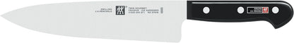 ZWILLING Gourmet 7-Piece Self Sharpening Block Set | Set Contains : 4" Paring | 6" Utility | 5" Tomato/Utility | 8" Bread | 8" Chef | Twin L Multi-Purpose Scissors