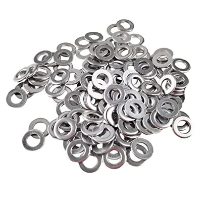 Fajoeda M6 Flat Washers 120Pcs M6 304 Stainless Steel Flat Washer for Bolts Screws, M6 x 12 mm x 1.5 mm