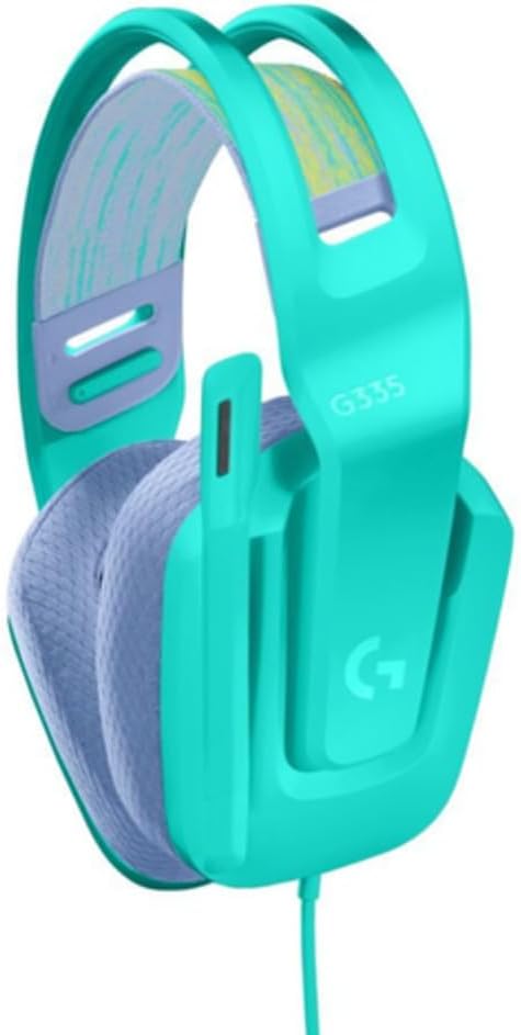 Logitech G535 Lightspeed Wireless Gaming Headset - Lightweight on-Ear Headphones, flip to Mute mic, Stereo, USB Rechargeable - Black