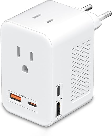 SARQW Travel Converter Adapter Voltage Converter That Steps Down 220 Volts to 110 Volts for use in Over 200 Countries,Including The U.S., U.K., Europe, and Australia - PuriLite