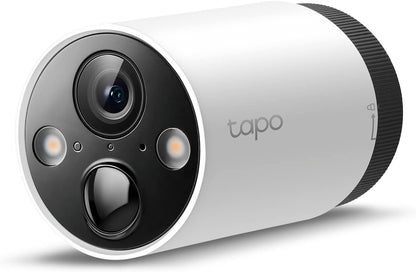 TP-Link Tapo Solar-Powered Security Camera Kit, 2K Wireless Battery Camera w/Solar Panel Base, Smart Person Detection, SD/Cloud Storage, Spotlight Color Night Vision, No Hub Needed (Tapo C410 KIT)