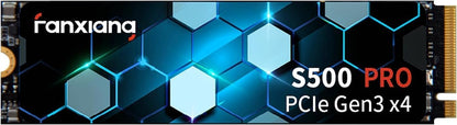 fanxiang S500 Pro M.2 SSD 2TB NVMe 2280 PCIe Gen 3x4 3500MB/s 3D NAND TLC 1200TBW Internal Solid State Hard Drive