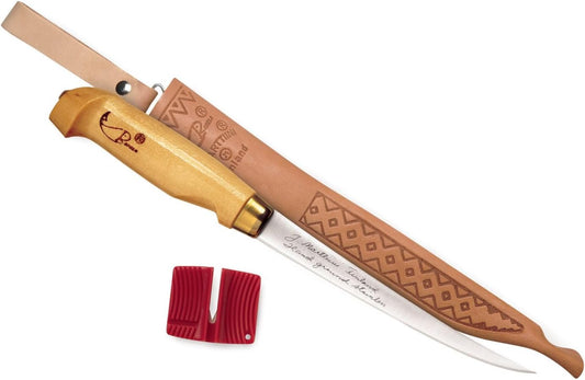 Rapala 7 1/2" Fish'n Fillet Knife / Single Stage Sharpener / Sheath